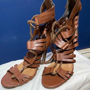 brown sandal heel
